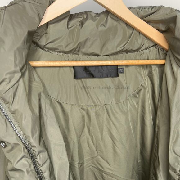 Jenni Kayne Down Long Puffer Coat | XXL Plus Size | Green Feather Winter Jacket - Picture 3 of 12